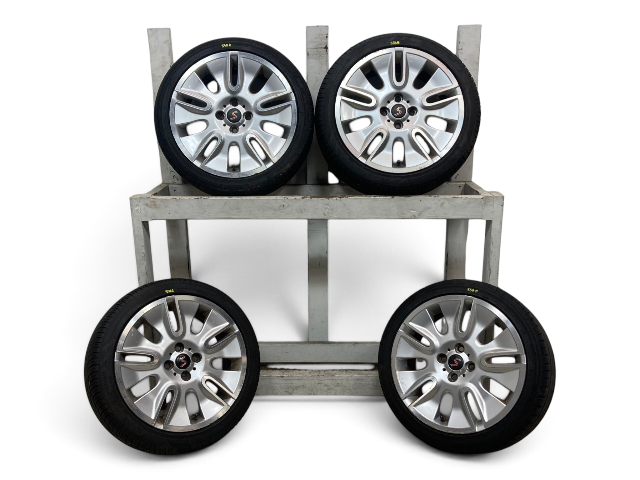 Mini Cooper 17" Silver Shield Wheel Set R117 36116789797 2002-2015 R5x 558