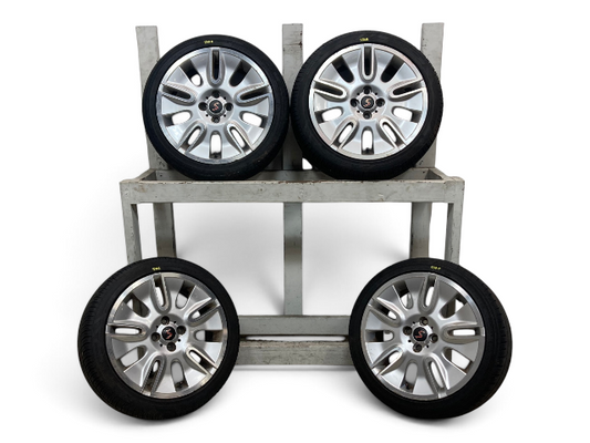 Mini Cooper 17" Silver Shield Wheel Set R117 36116789797 2002-2015 R5x 558