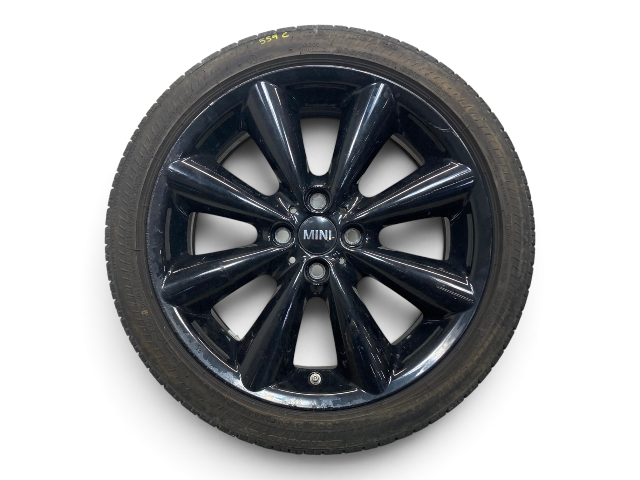 Mini Cooper 17" Black Conical Spoke Wheel Set R121 36116791931 02-15 R5x 559