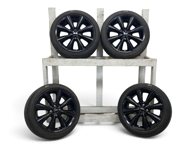 Mini Cooper 17" Black Conical Spoke Wheel Set R121 36116791931 02-15 R5x 559