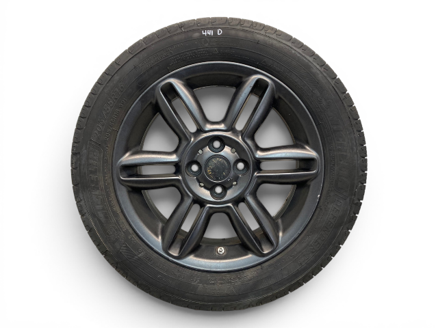 Mini Cooper 16" Black 6-Star Twin Spoke Wheel Set R119 36116791940 2002-2015 R5x 441