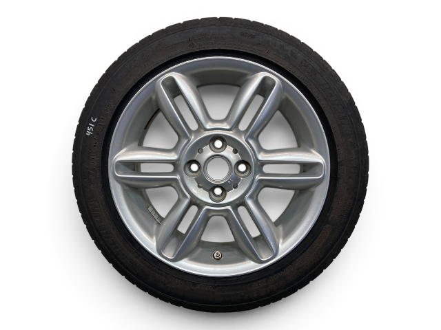 Mini Cooper 16" Silver 6-Star Twin Spoke Wheel R119 36116791940 02-15 R5x 451C