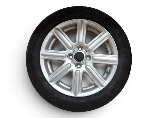 Mini Cooper 16" Silver Rib Spoke Wheel Set R115 36116791941 2002-2015 R5x 309