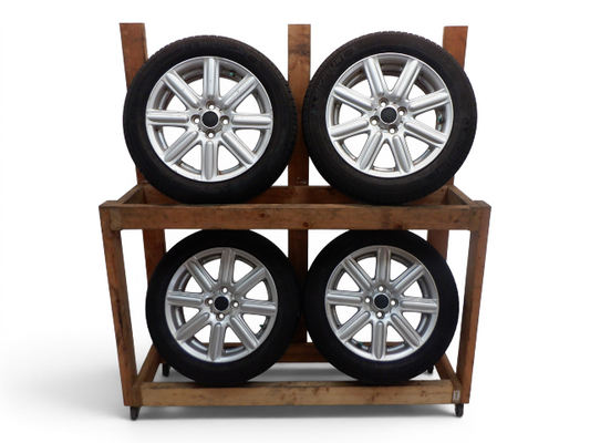 Mini Cooper 16" Silver Rib Spoke Wheel Set R115 36116791941 2002-2015 R5x 309
