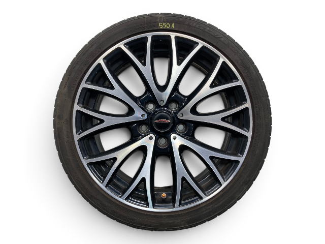 Mini Cooper 19" Gloss Black Cross Spoke Wheel Set R134 36116854451 11-16 R6x 550