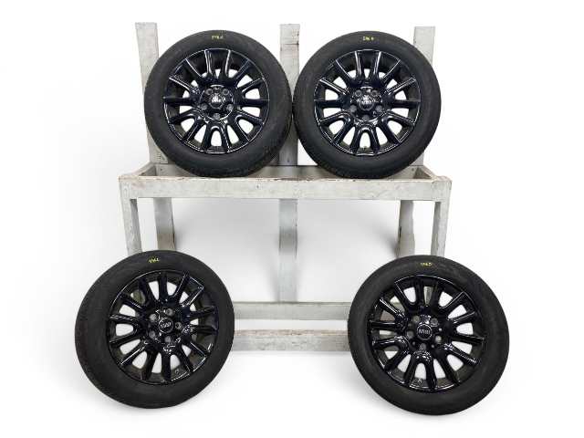 Mini Cooper 16" Black Victory Spoke Wheel Set 495 36116855106 14-24 F55 F56 F57 546