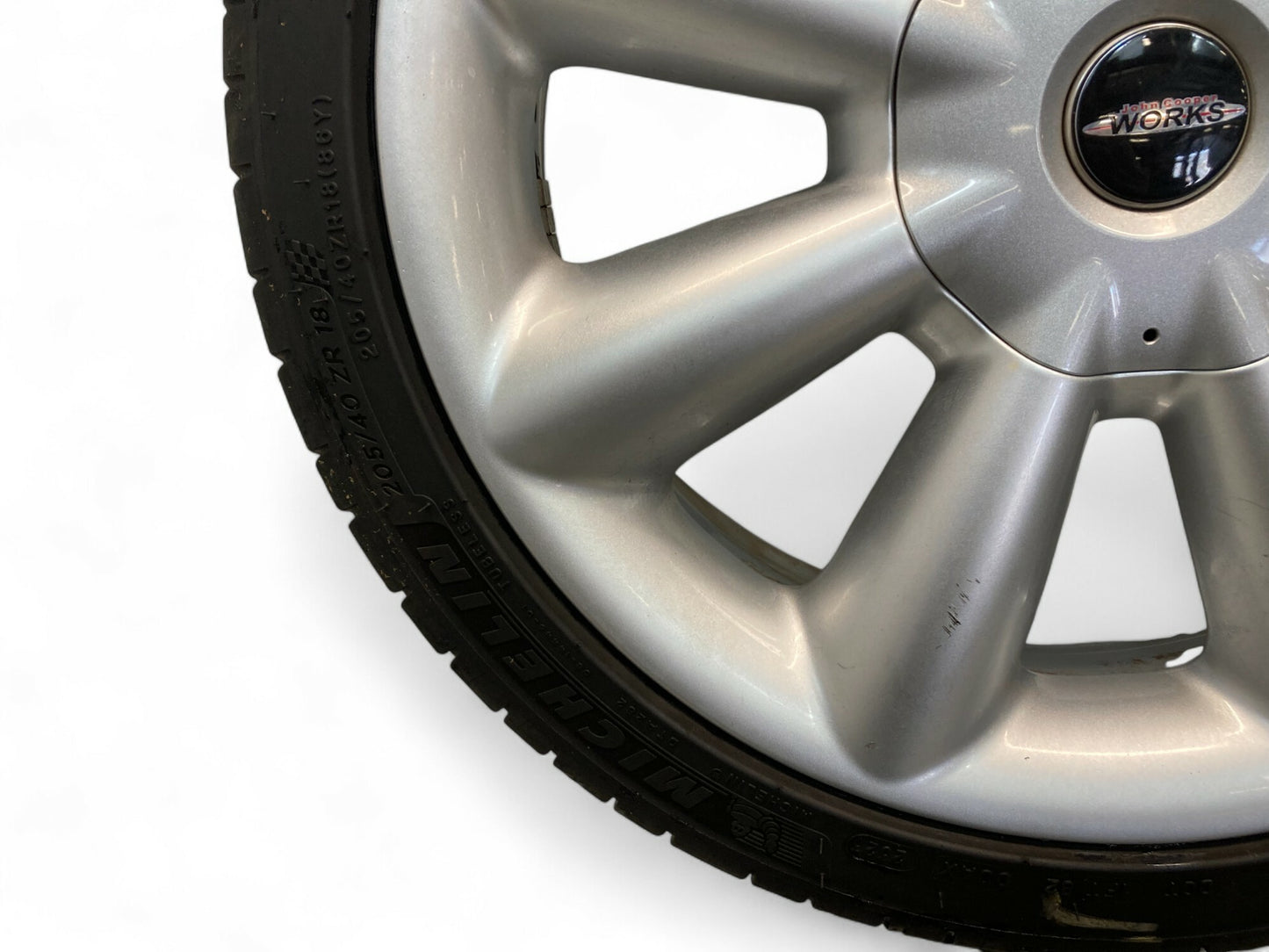 Mini Cooper 8 Spoke Cone Wheel 507 Wheel Silver 36116855116 F55 F56 F57 487a