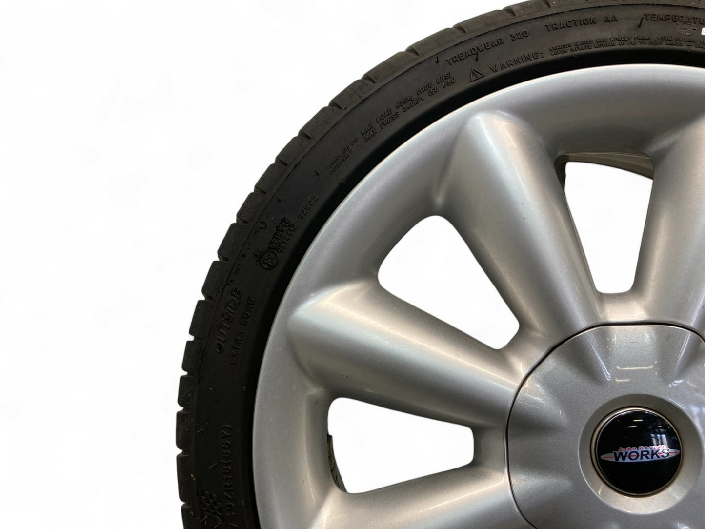 Mini Cooper 8 Spoke Cone Wheel 507 Wheel Silver 36116855116 F55 F56 F57 487a