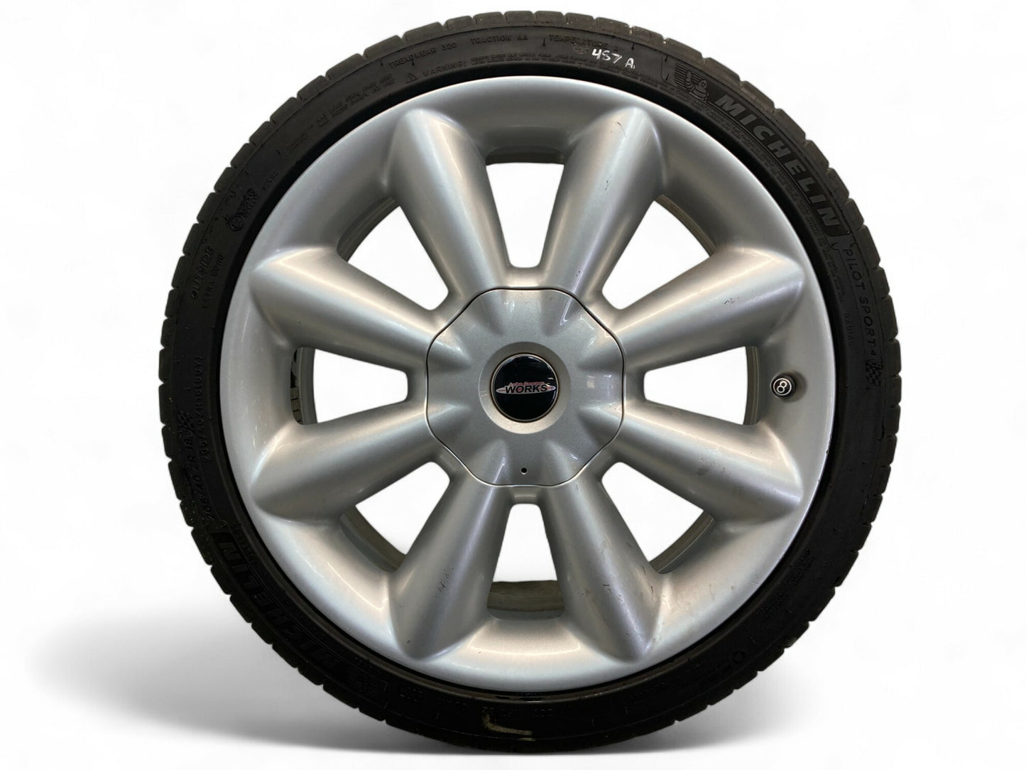 Mini Cooper 8 Spoke Cone Wheel 507 Wheel Silver 36116855116 F55 F56 F57 487a