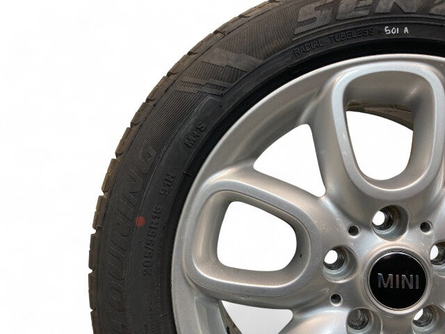 Mini Cooper Clubman 16" Loop Spoke Wheel Set Silver 494 36116875387 F54 501