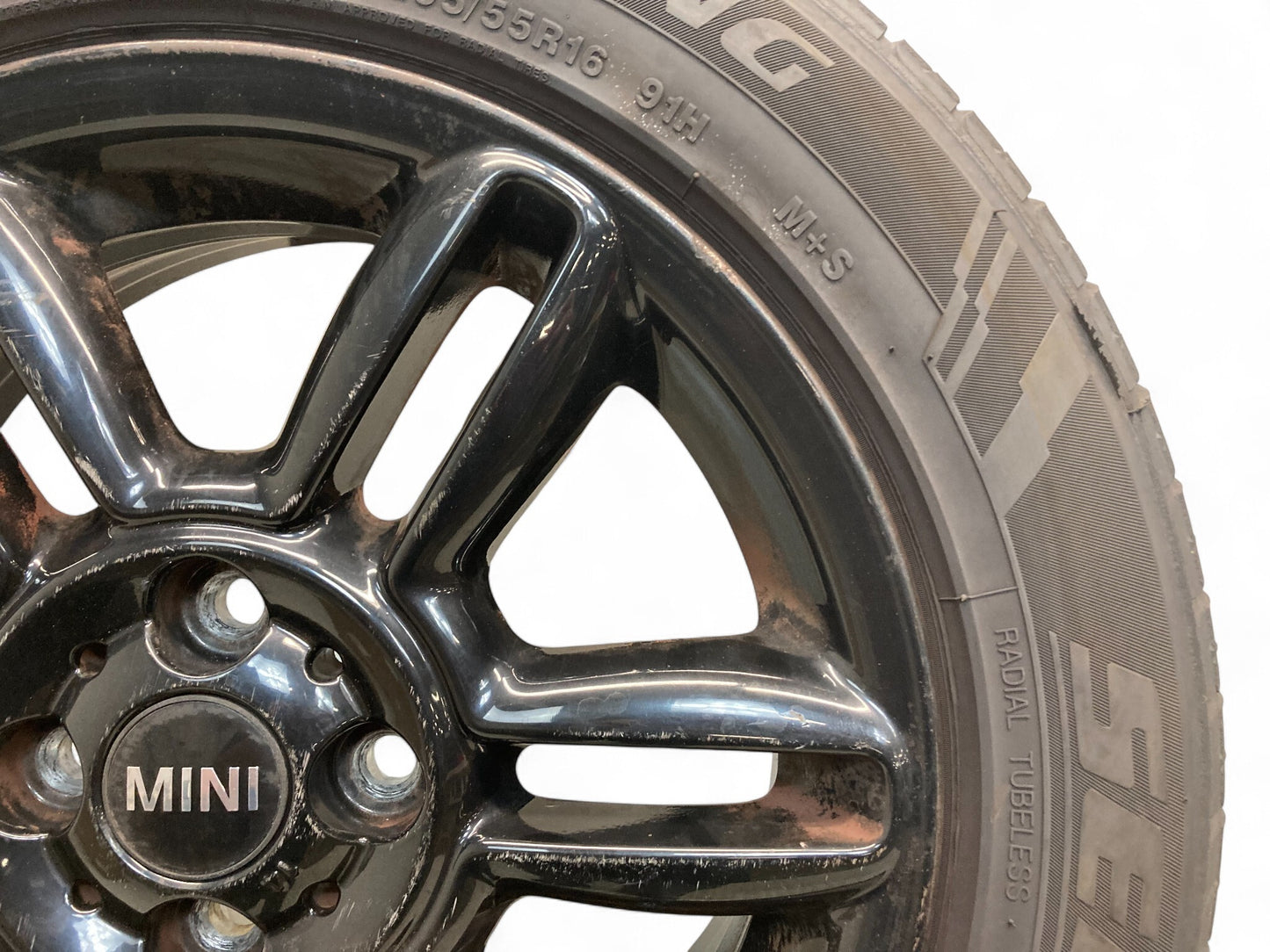 Mini Cooper 16" Black 6 Star Twin Spoke Wheels R119 36116856969 02-15 R5x 516