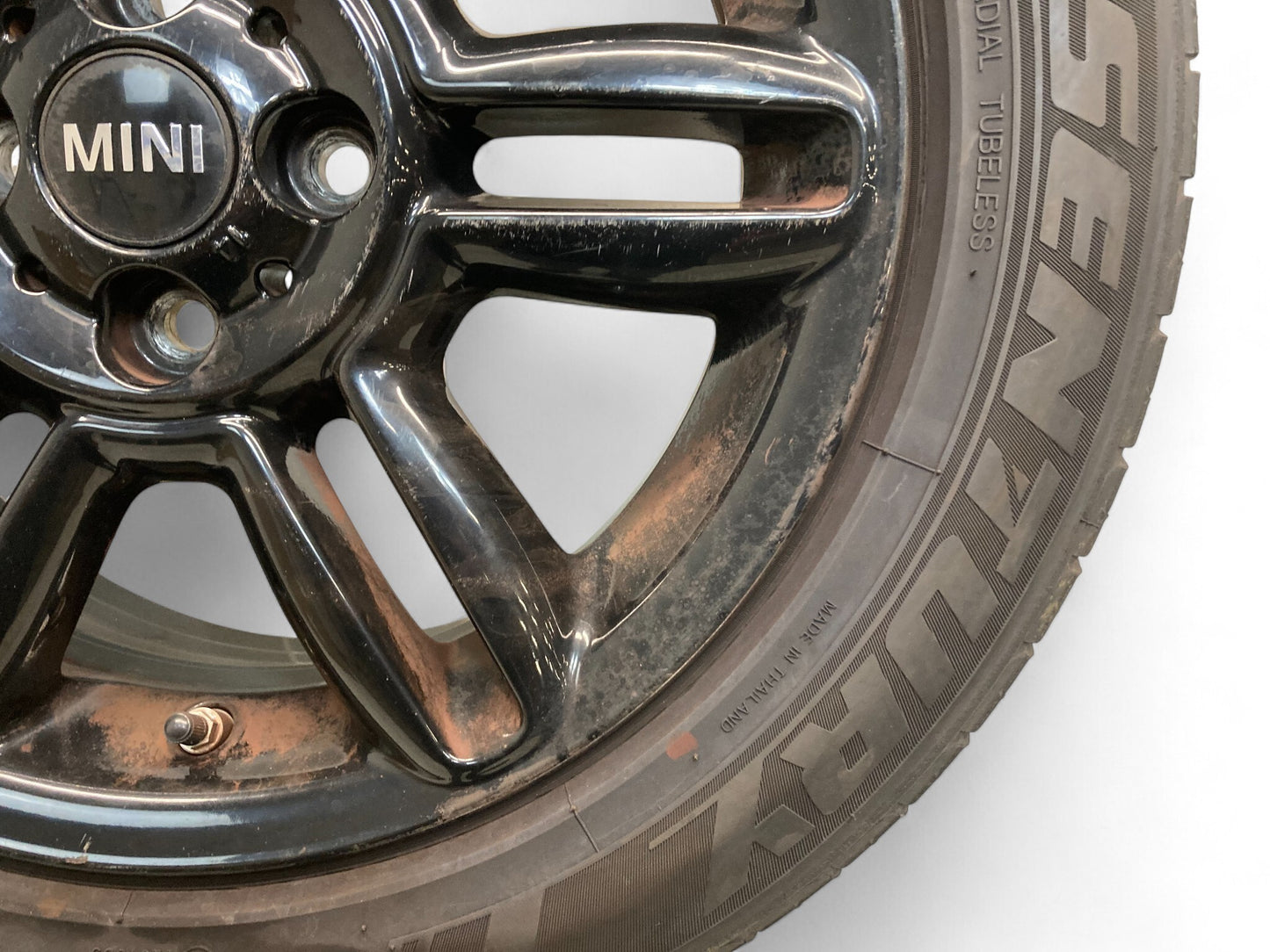 Mini Cooper 16" Black 6 Star Twin Spoke Wheels R119 36116856969 02-15 R5x 516