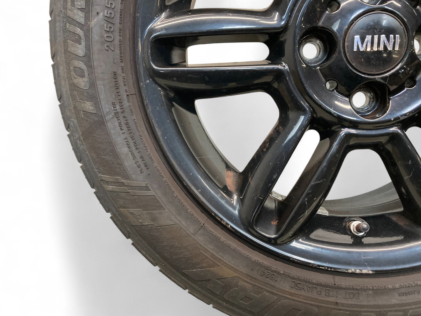 Mini Cooper 16" Black 6 Star Twin Spoke Wheels R119 36116856969 02-15 R5x 516