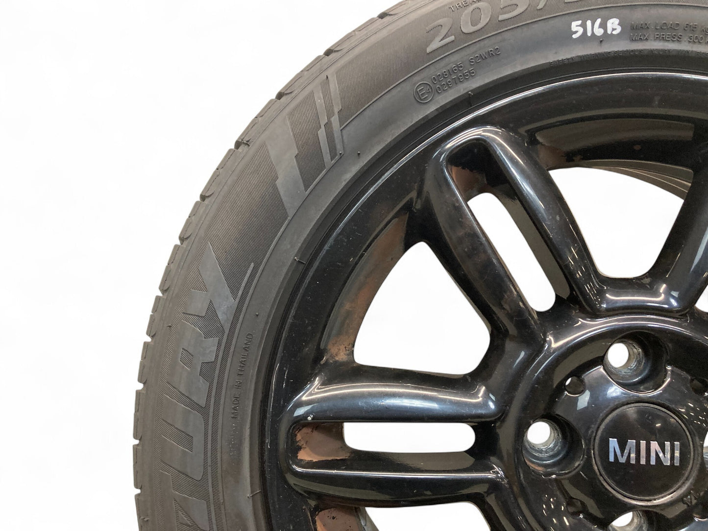 Mini Cooper 16" Black 6 Star Twin Spoke Wheels R119 36116856969 02-15 R5x 516