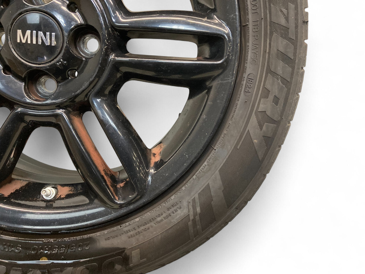 Mini Cooper 16" Black 6 Star Twin Spoke Wheels R119 36116856969 02-15 R5x 516