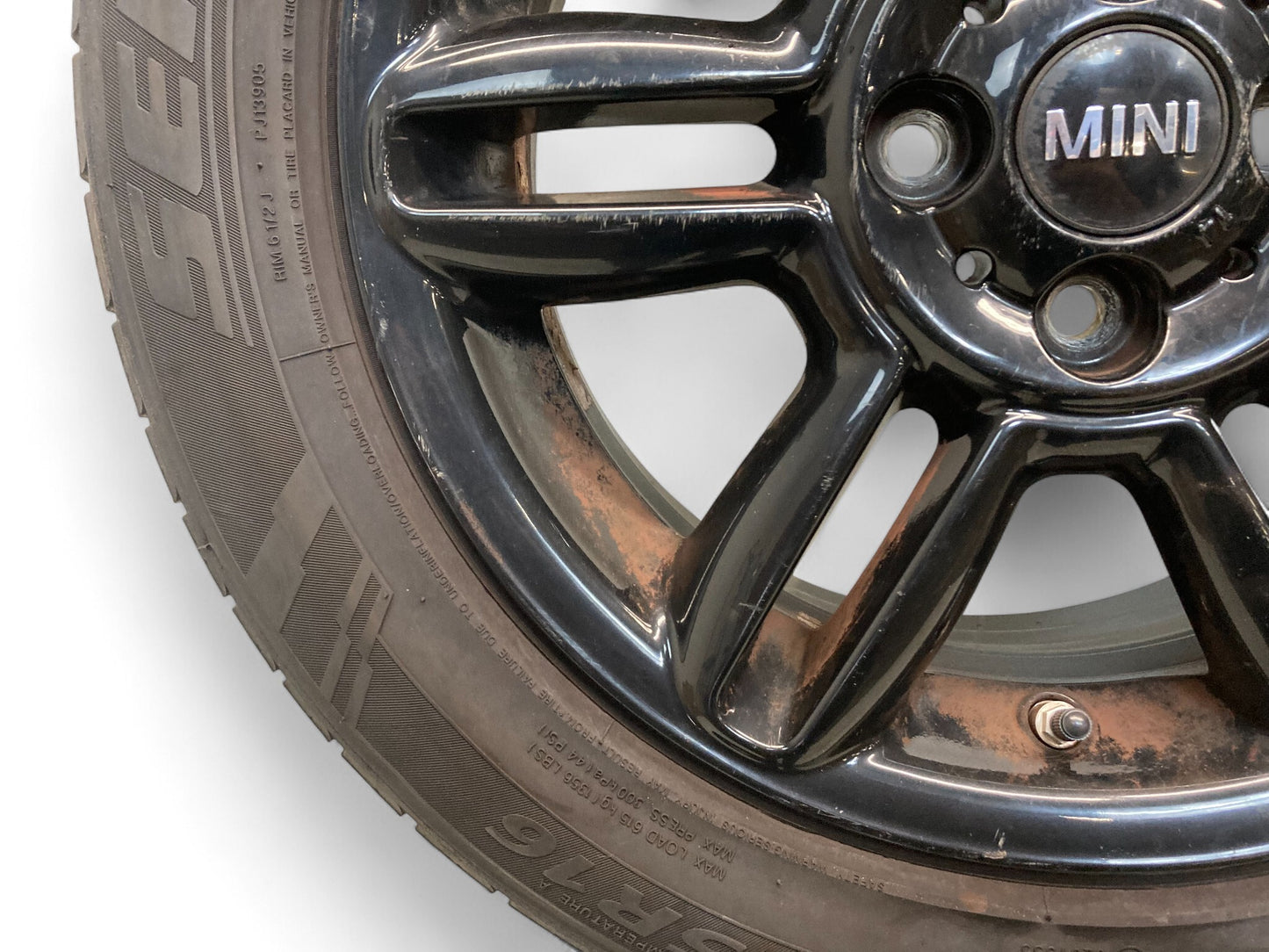 Mini Cooper 16" Black 6 Star Twin Spoke Wheels R119 36116856969 02-15 R5x 516