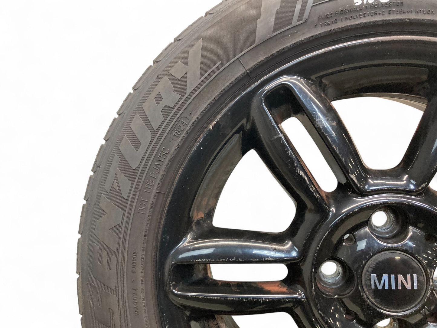 Mini Cooper 16" Black 6 Star Twin Spoke Wheels R119 36116856969 02-15 R5x 516