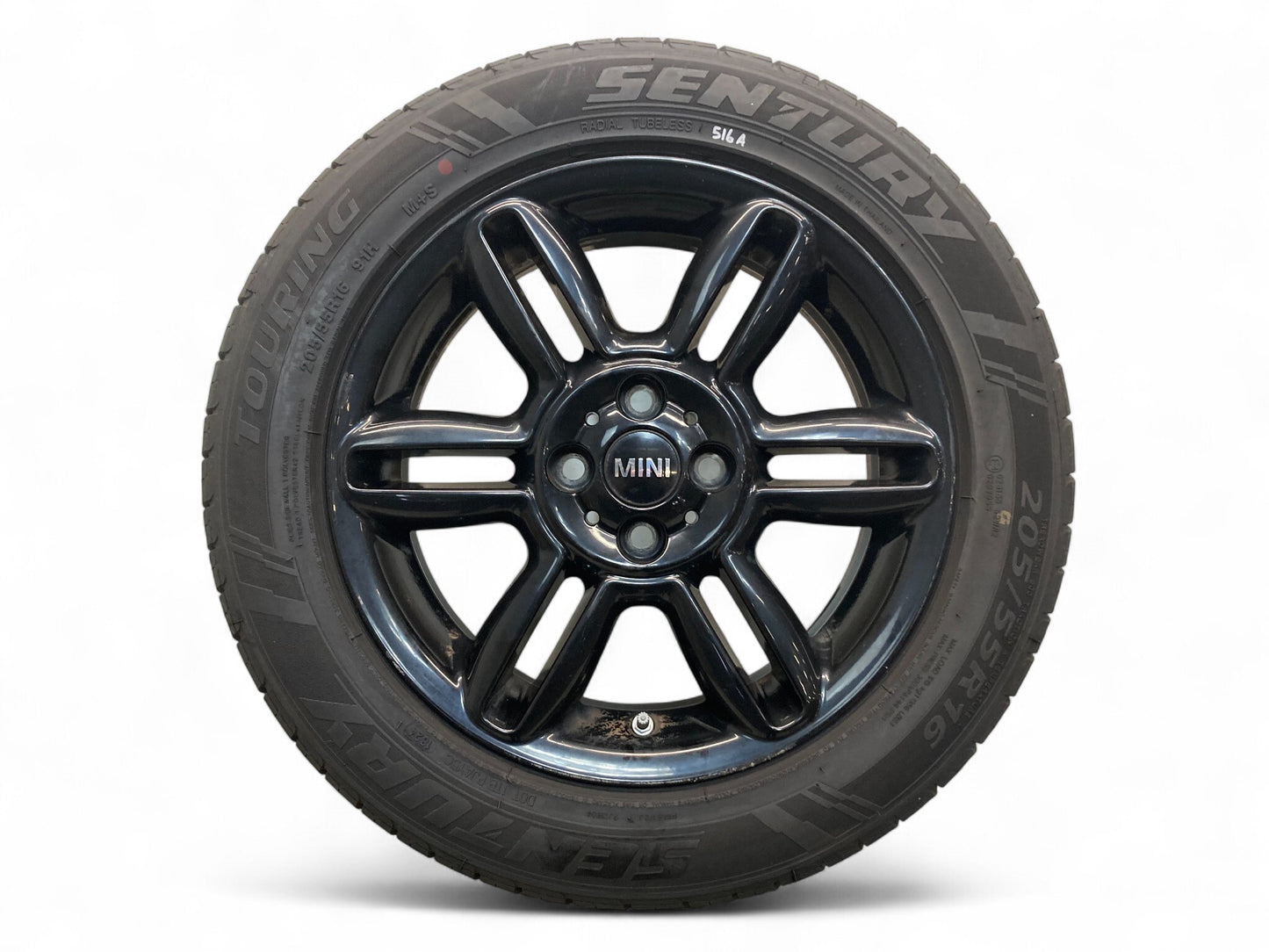 Mini Cooper 16" Black 6 Star Twin Spoke Wheels R119 36116856969 02-15 R5x 516