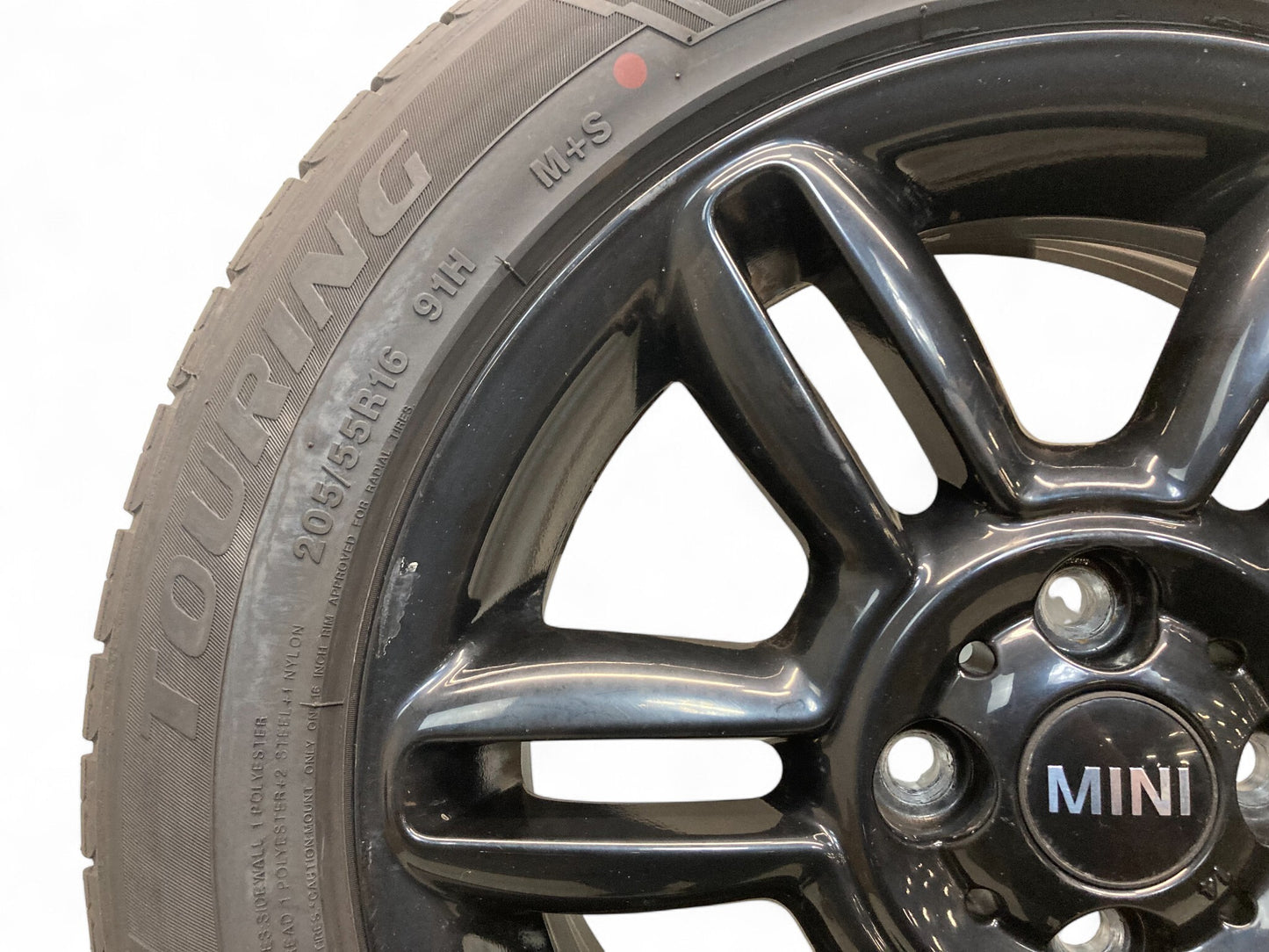 Mini Cooper 16" Black 6 Star Twin Spoke Wheels R119 36116856969 02-15 R5x 516