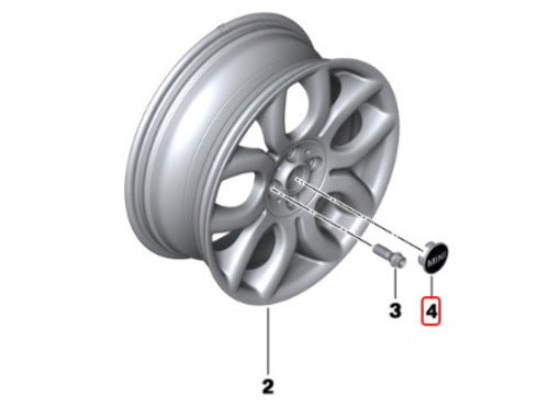 MINI Cooper Wheel Center Cap and Emblem Set NEW OEM 36131171069 R5x R6x