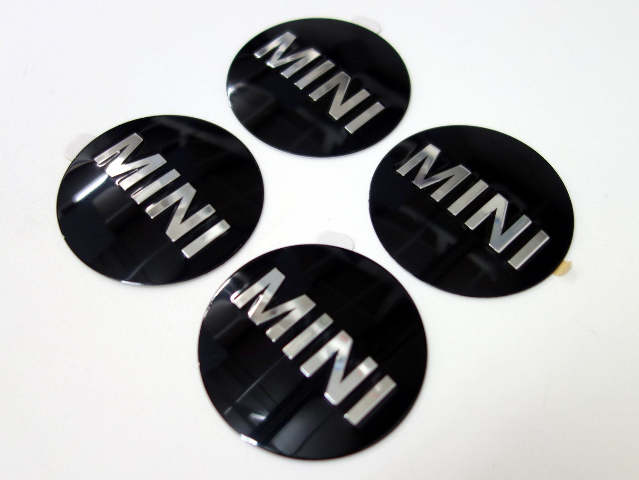 MINI Cooper Wheel Center Cap Logo Stickers NEW OEM 36136758687 R5x R6x