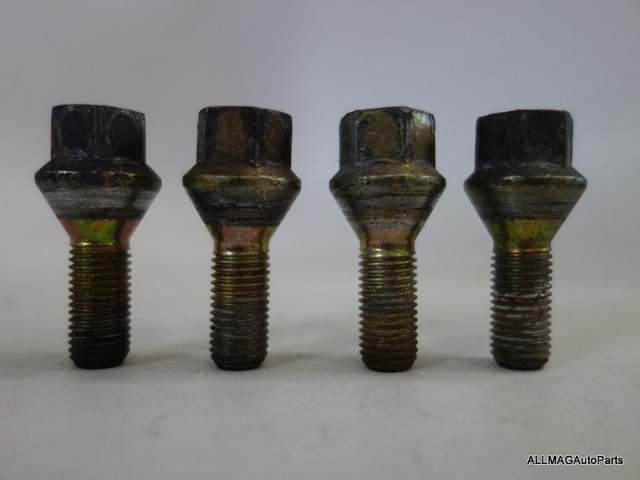 Mini Cooper Wheel Bolts Gold M12x1.5 36136781150 02-06 R50 R52 R53