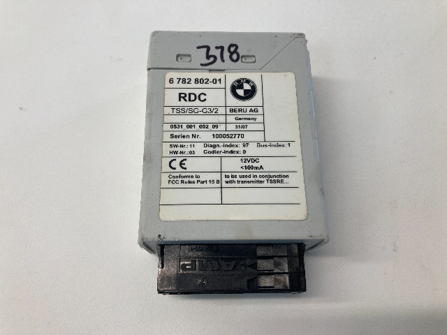 Mini Cooper Convertible Tire Pressure Control Module RDC 36236782802 05-08 R52