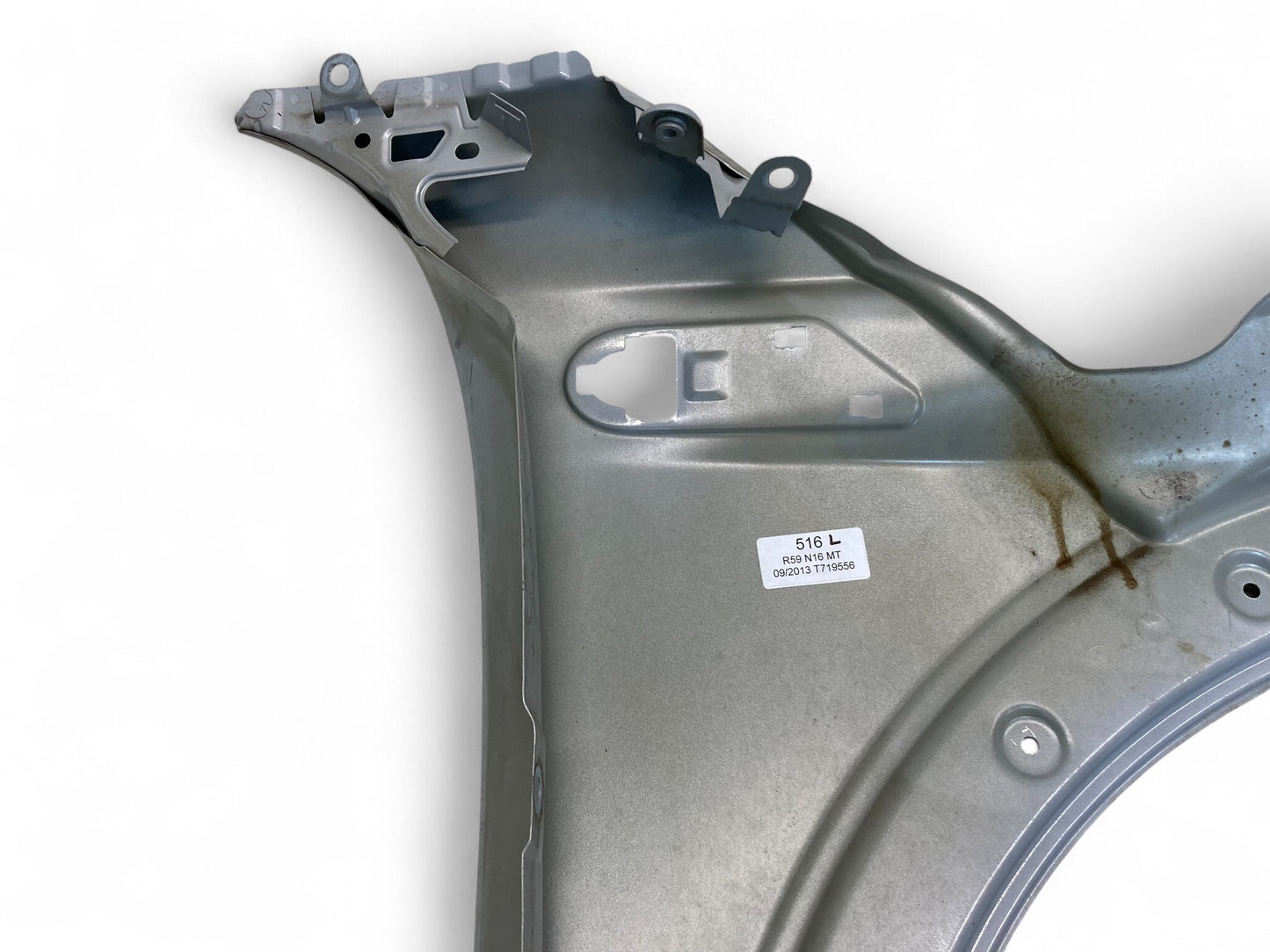 Mini Cooper Left Front Fender White Silver 41352754725 2007-2015 R5x 516