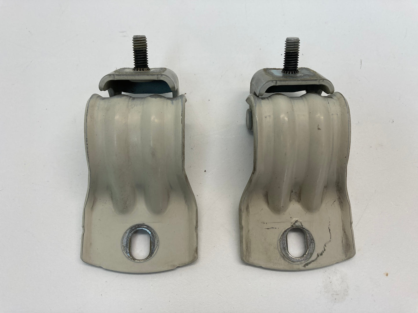 Mini Cooper Trunk Hatch Hinge Pair Pepper White 02-05 41627037439 R50 R53