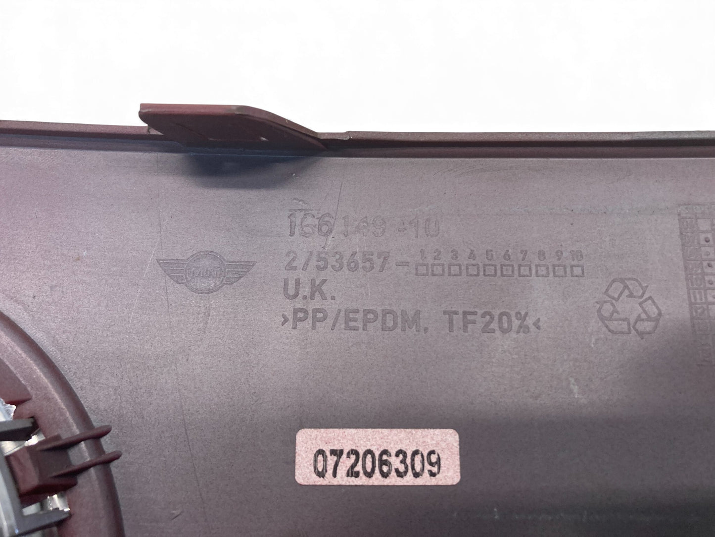 Mini Cooper Base Left Front Bumper Insert Chili Red 51112755687 07-10 R55 R56 R57 524