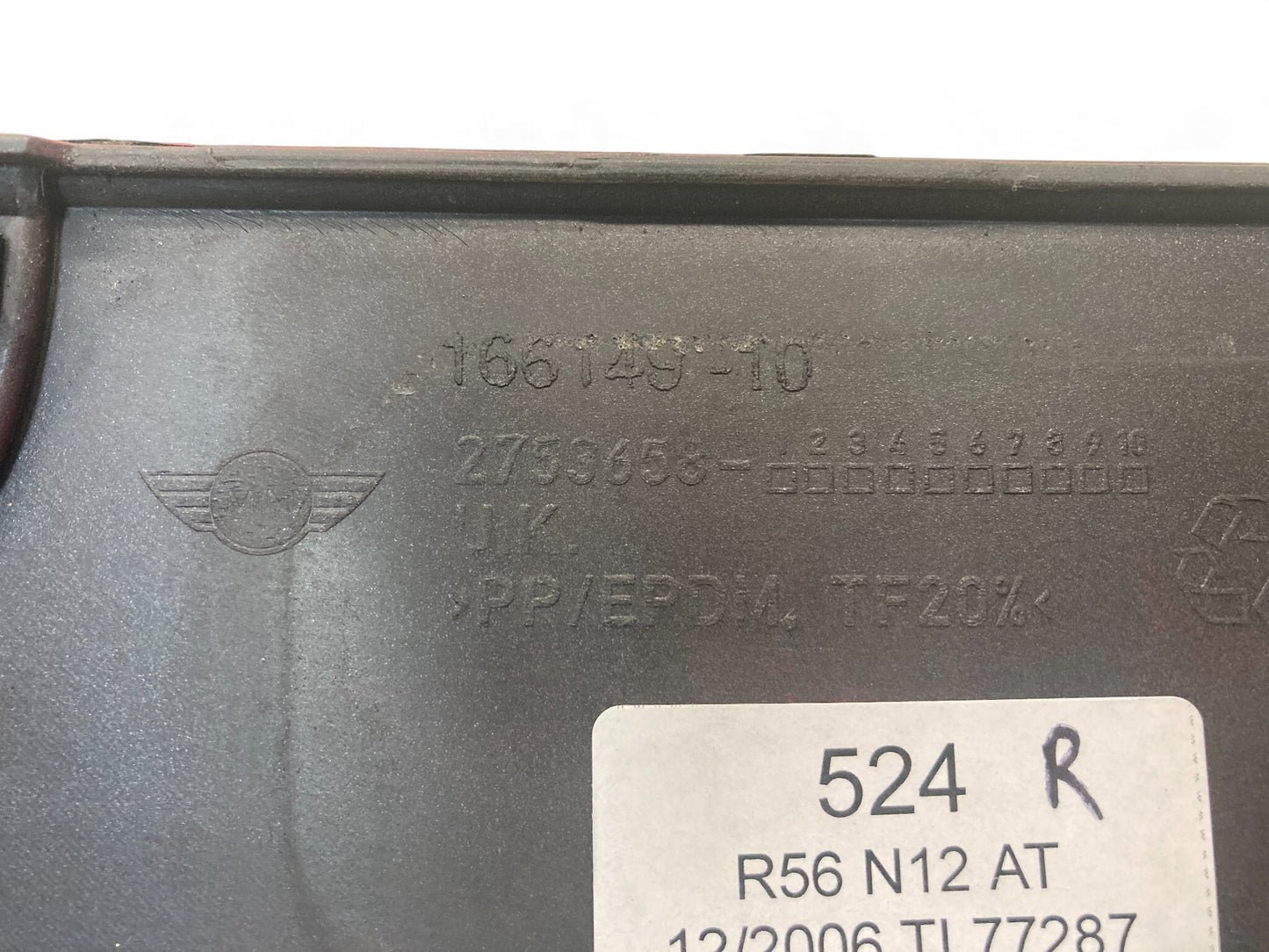 Mini Cooper Base Right Front Bumper Insert Chili Red 51112755688 07-10 R55 R56 R57 524