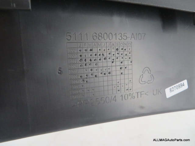 Mini Cooper Front Bumper Lower Center Spoiler OEM NEW 51116800135 02-04 R50