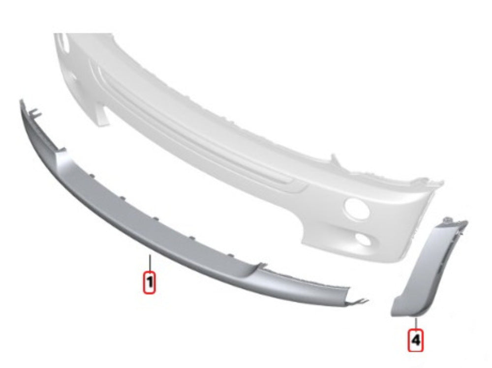 Mini Cooper S Front Bumper Spoiler Set NEW 02-08 R52 R53