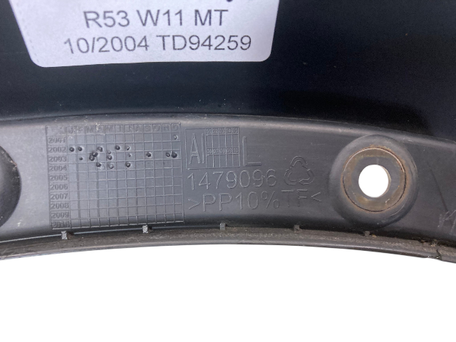 Mini Cooper S Left Rear Bumper Spoiler Trim 51121479096 2002-2008 R52 R53 557