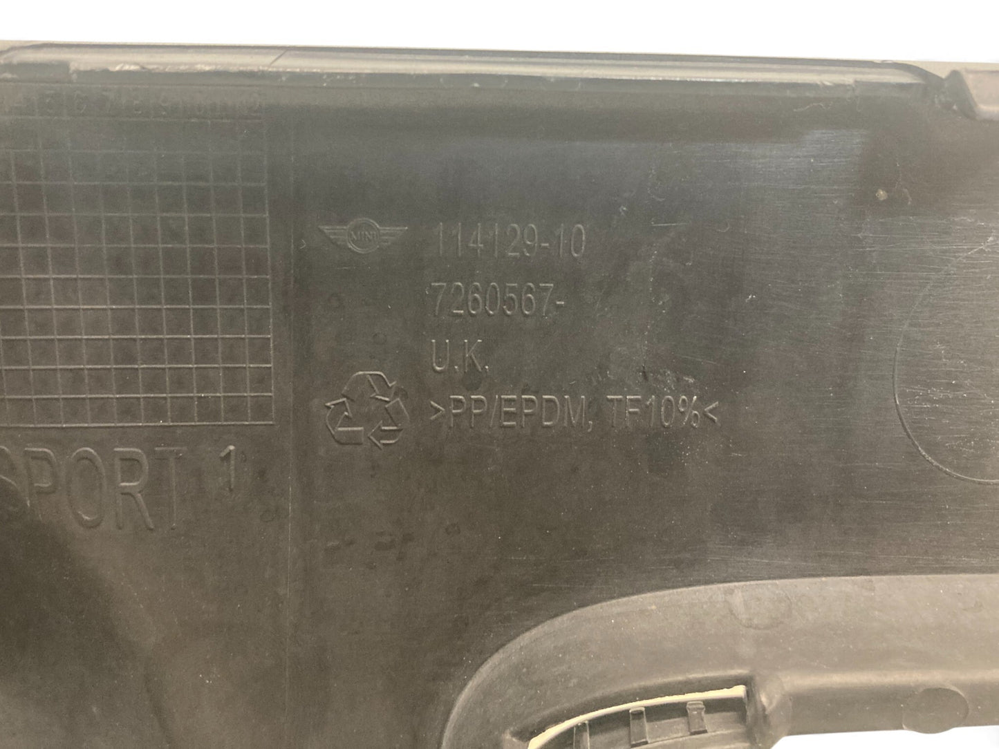 Mini Cooper JCW Rear Bumper Center Spoiler Trim 51127260567 2010-2014 R55 492