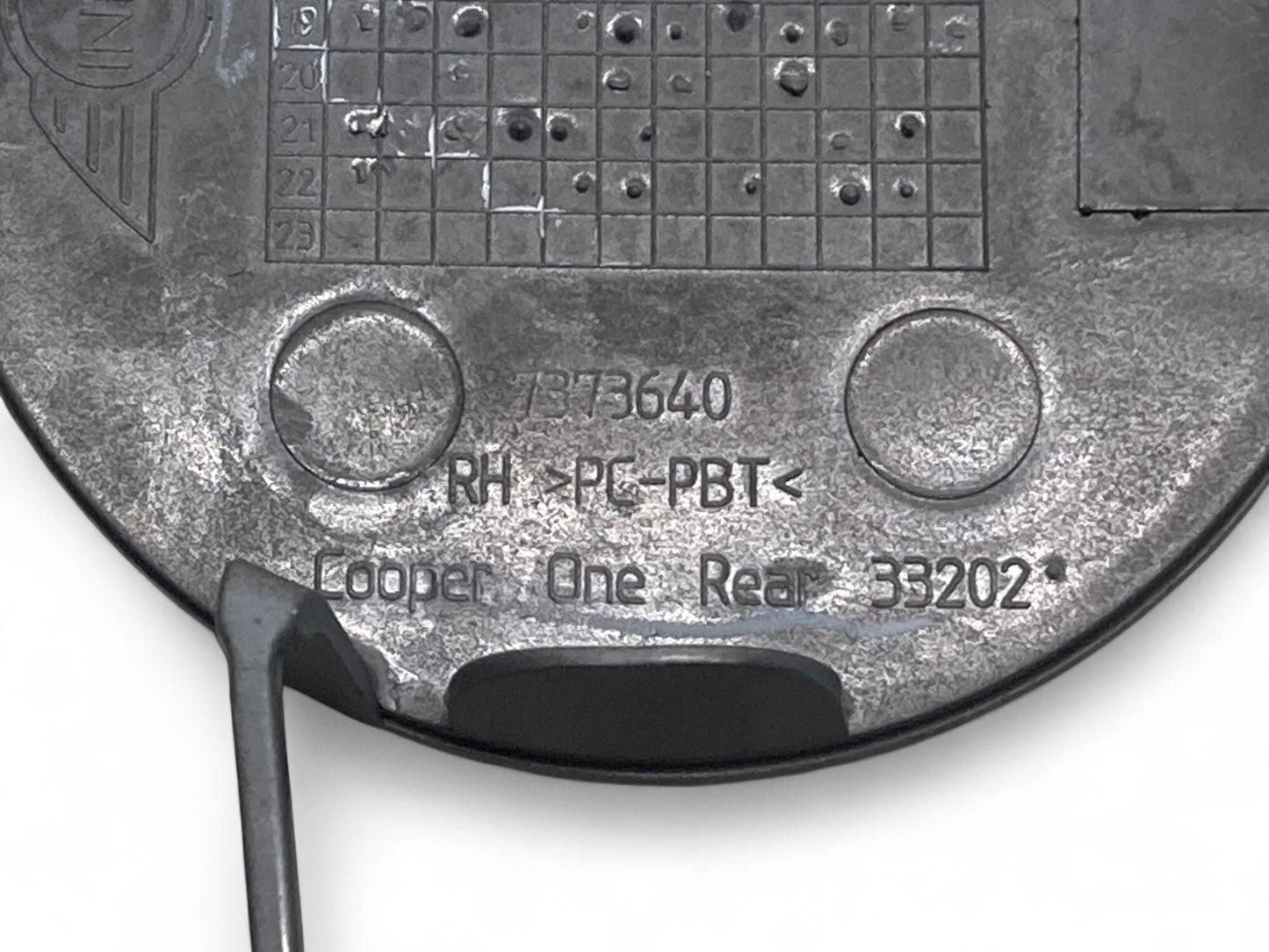 Mini Cooper Clubman Right Bumper Tow Hook Cover New OEM Primer 51127448116 F54