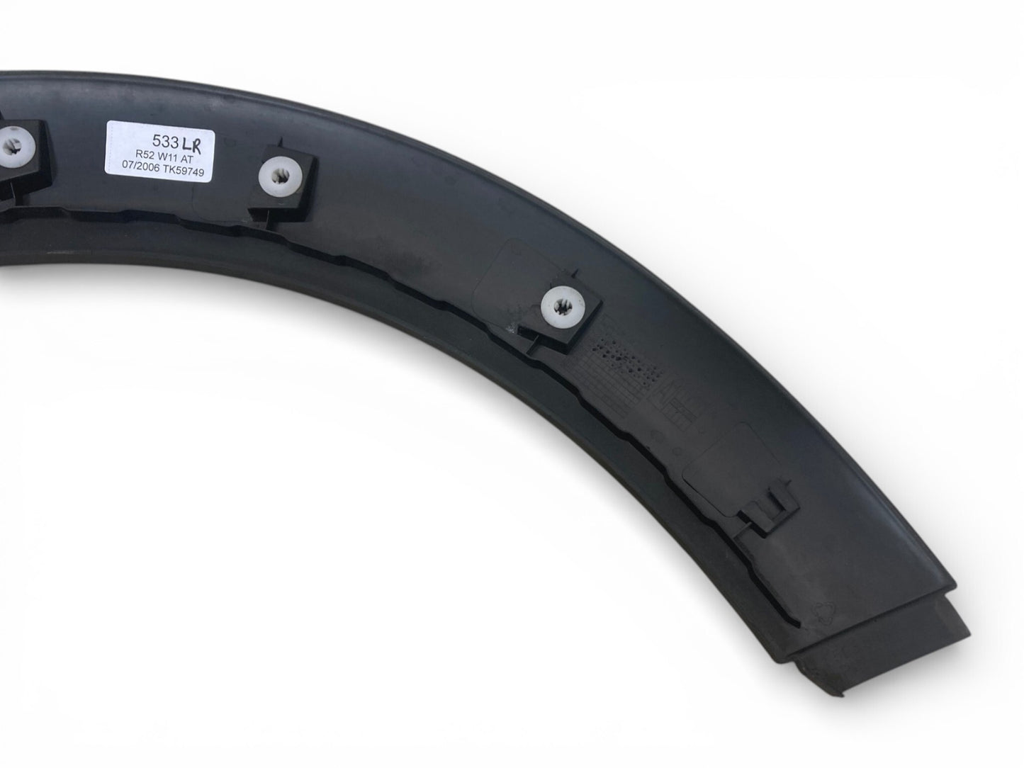 Mini Cooper Left Rear Wheel Arch Cover OEM 51131505869 2002-2008 R50 R52 R53 533