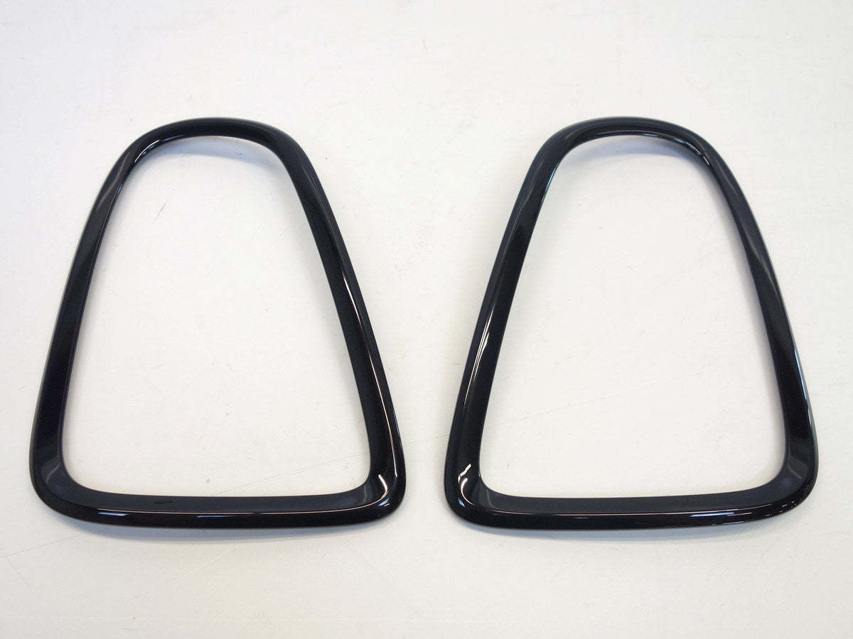 Mini Cooper Black Tail Light Trims NEW 51132296296 51132296297 07-15 R56 R57 R58 R59