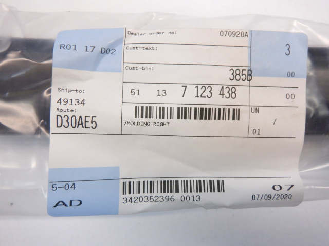 Mini Cooper Convertible Rear Belt Line Trim Chrome Pair NEW OEM 05-08 R52