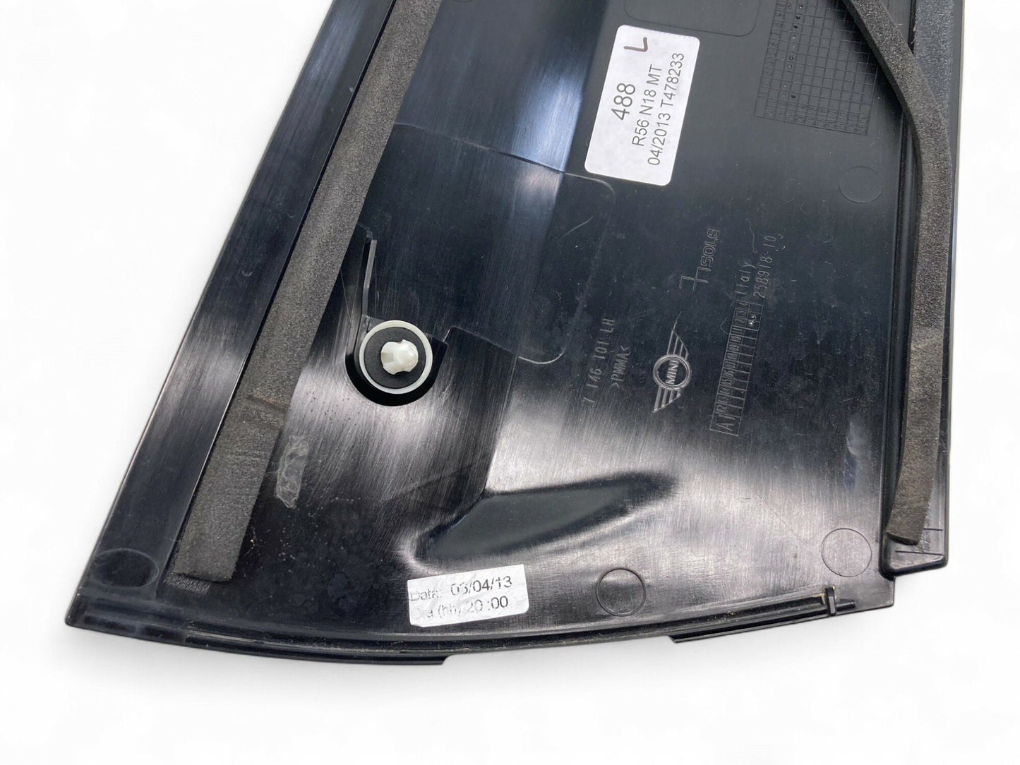 Mini Cooper Hatchback Left Rear C Column Cover Trim 51137146101 07-13 R56 488