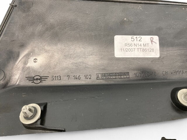 Mini Cooper Hatchback Right Rear C Column Cover Trim 51137146102 07-13 R56 512