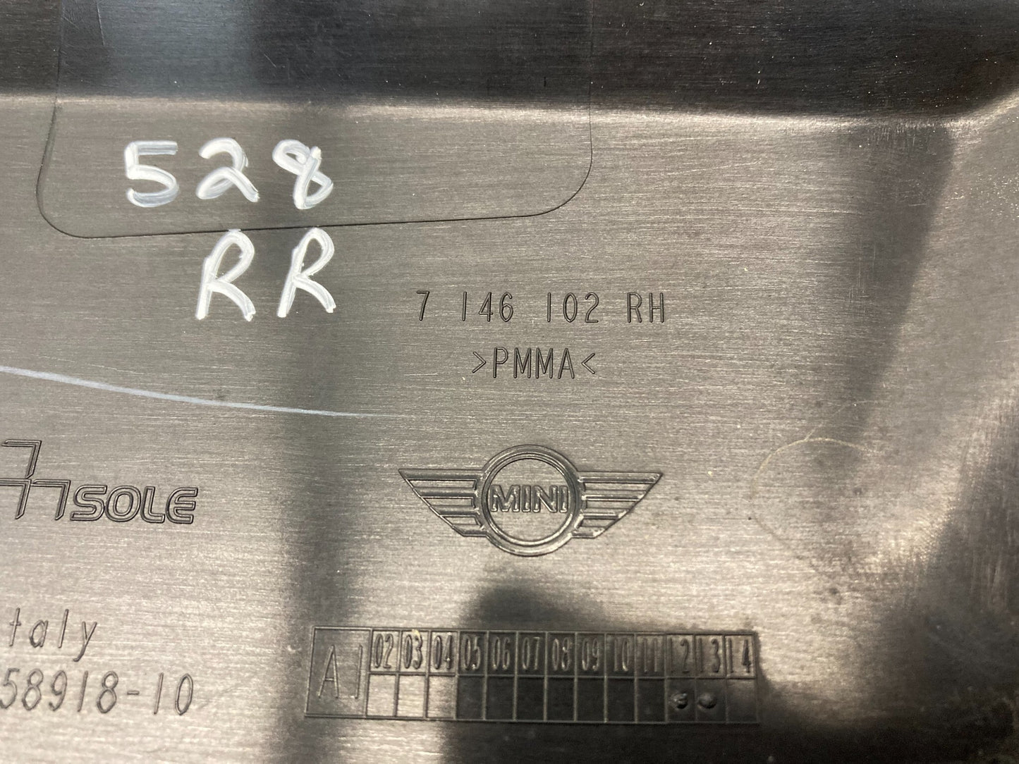 Mini Cooper Hatchback Right Rear C Column Cover Trim 51137146102 07-13 R56 528