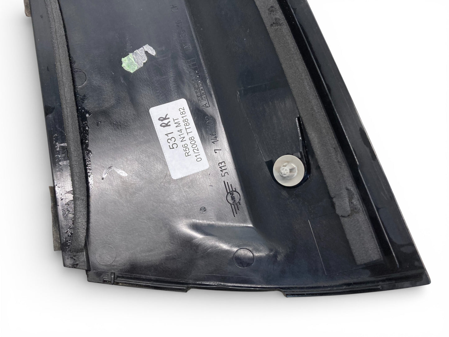 Mini Cooper Hatchback Right Rear C Column Cover Trim 51137146102 07-13 R56 531