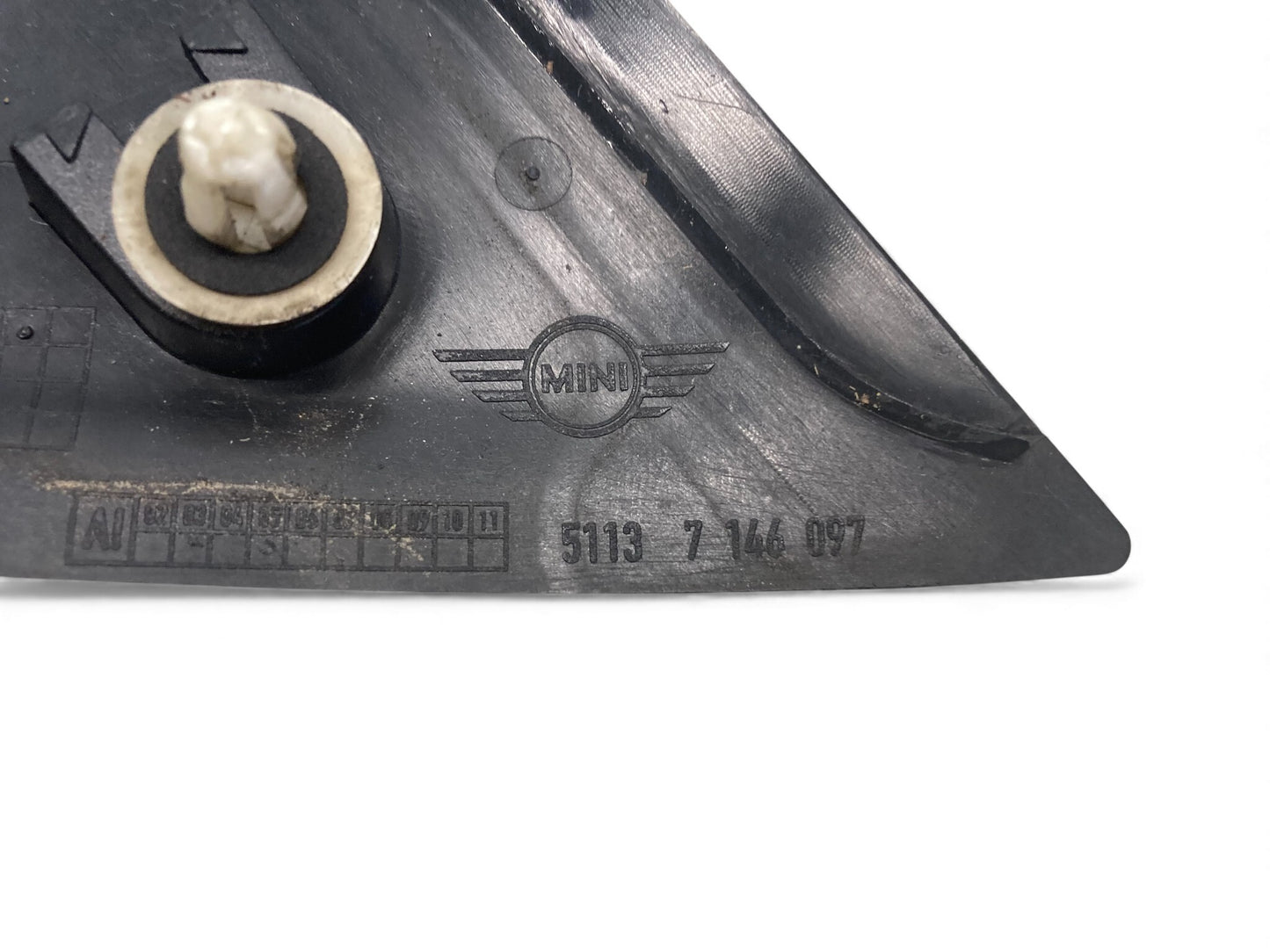 Mini Cooper Left Windshield Post Trim 51137272583 2007-2015 R55 R56 R57 524