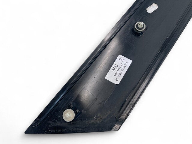 Mini Cooper Right A Column Cover Windshield Post Trim 51137272584 07-15 R55 R56 R57 507