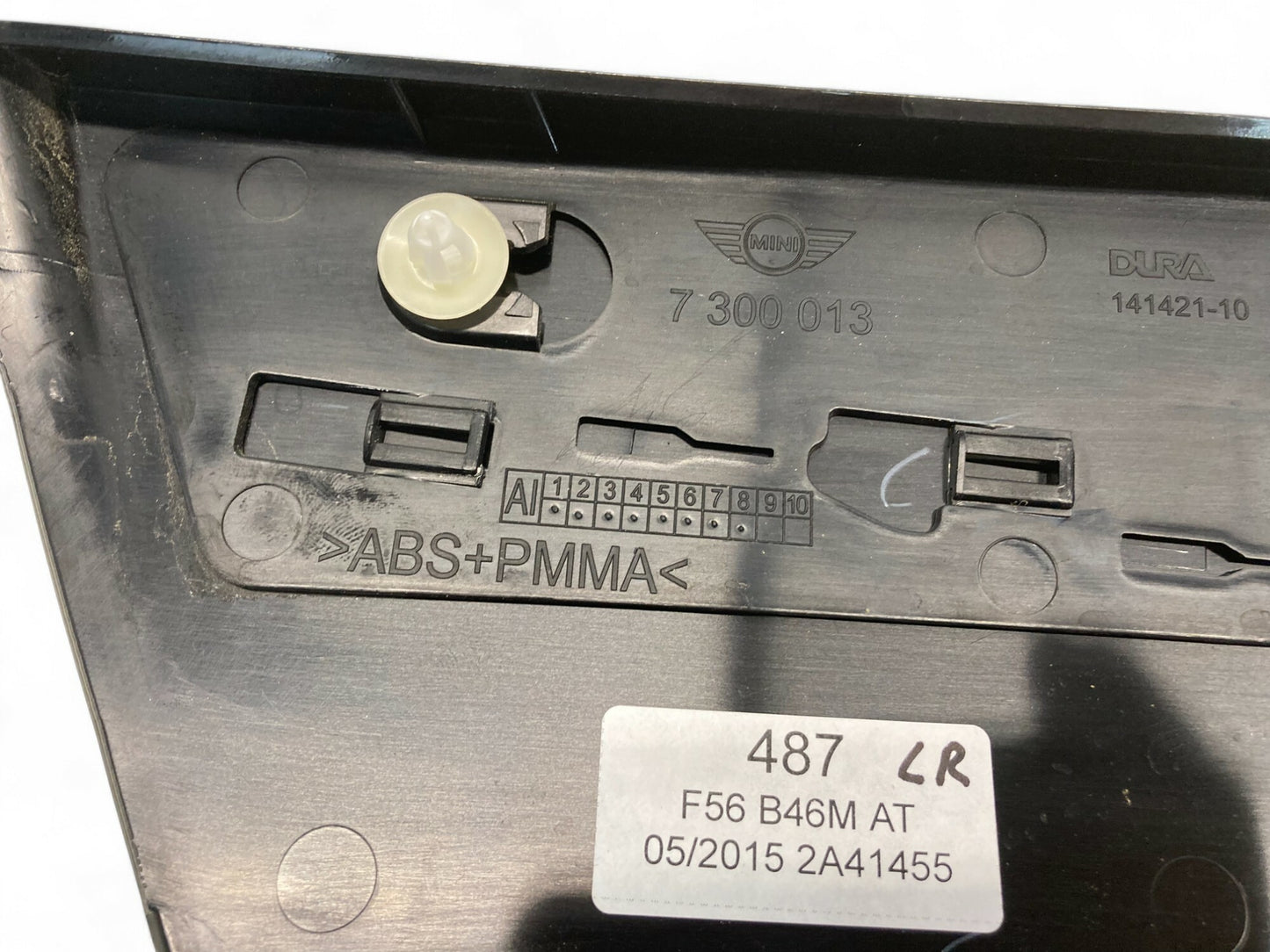 Mini Cooper Left Rear C Column Cover 51137300013 F56 487