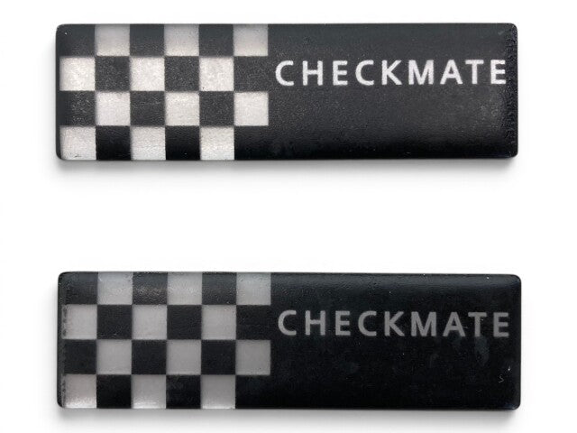 Mini Cooper Checkmate Quarter Glass Badge Emblems 51147168897 02-06 R50 R53 545