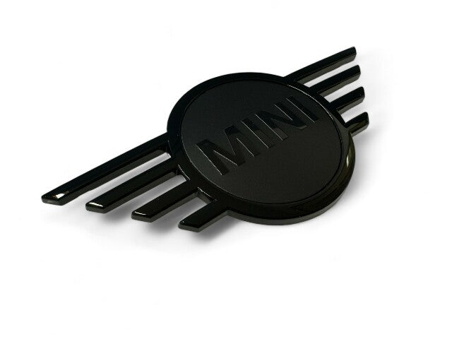 Mini Cooper Front Hood Emblem Gloss and Matte Black OEM NEW 51149880863 F56 F57