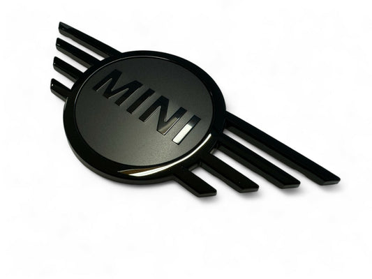 Mini Cooper Front Hood Emblem Gloss and Matte Black OEM 51149880863 F56 F57
