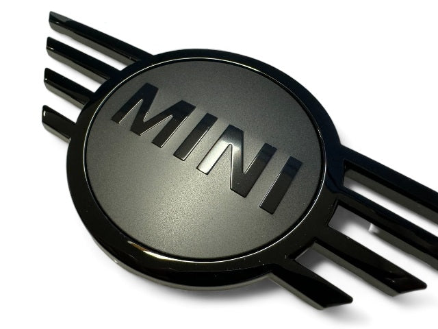 Mini Cooper Front Hood Emblem Gloss and Matte Black OEM NEW 51149880863 F56 F57